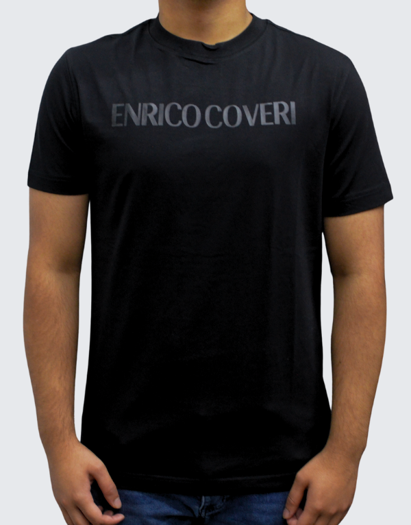 Enrico Coveri Bling Short Sleeve T-Shirt 4 Black Men