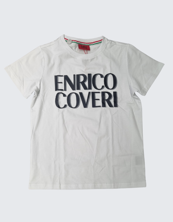 Enrico Coveri Kids Short Sleeve T-Shirt In White Kids