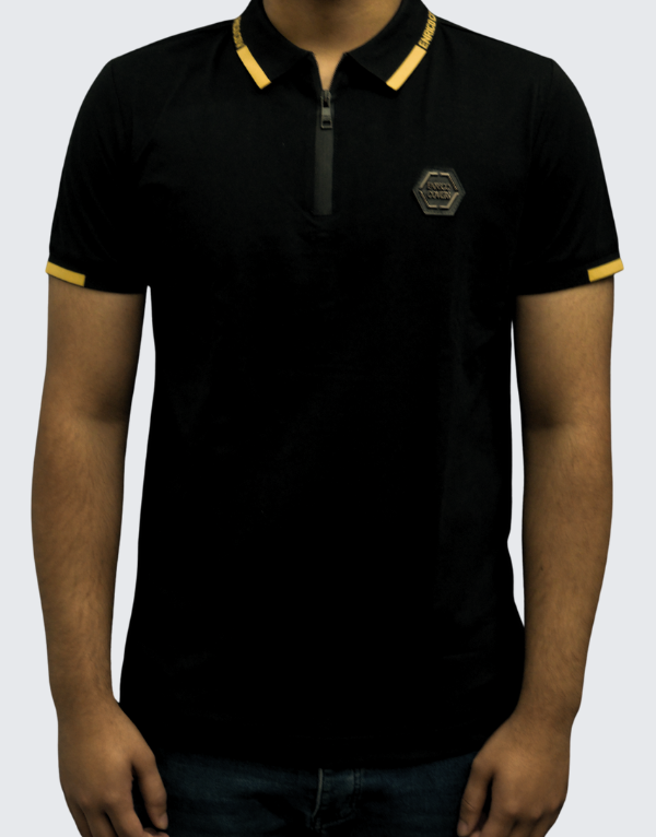 Enrico Coveri Short Sleeve Golfers 10 Black Men