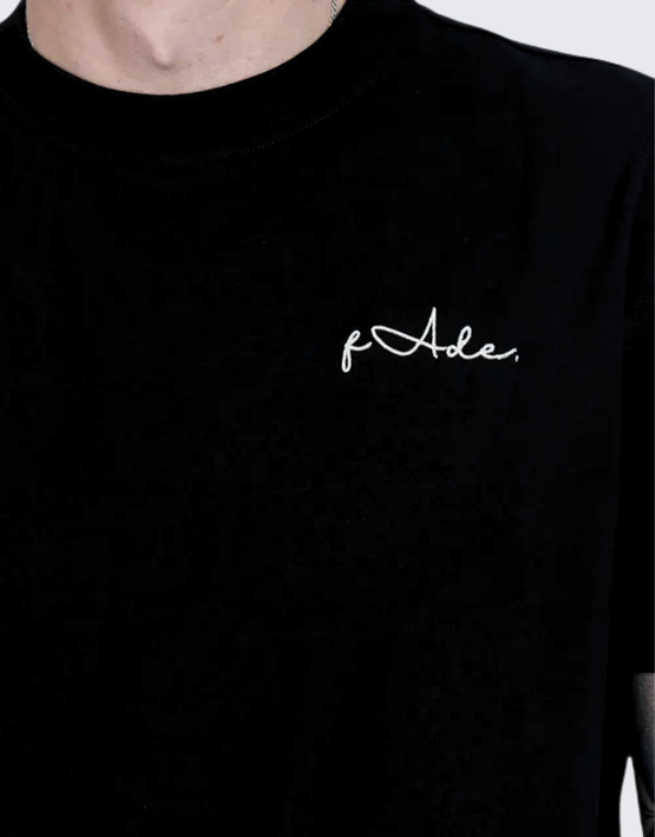 Fade Signature Boxy Short Sleeve T-Shirt Black Men