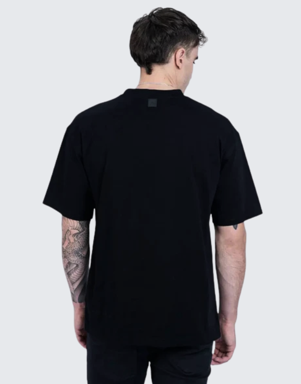 Fade Signature Boxy Short Sleeve T-Shirt Black Men