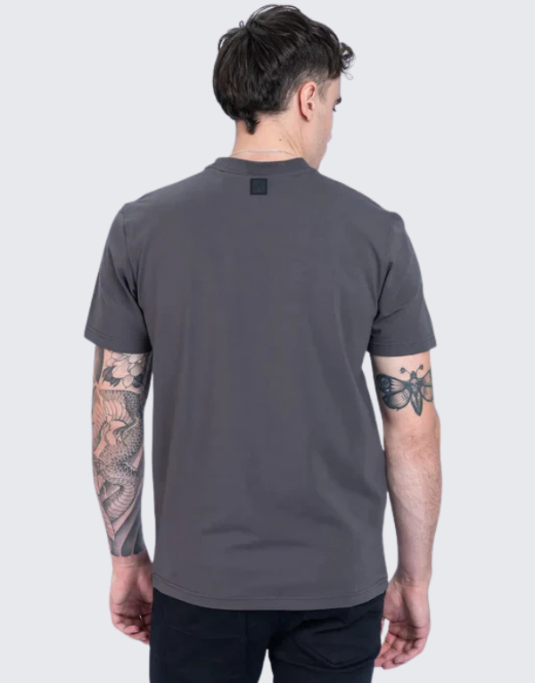 Fade Signature Slim Fit Short Sleeve T-Shirt Grey Men