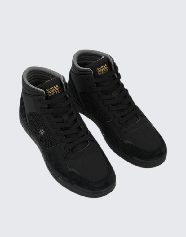 G-Star Raw Attacc Cup Mid Sneakers  In Black And Grey Men