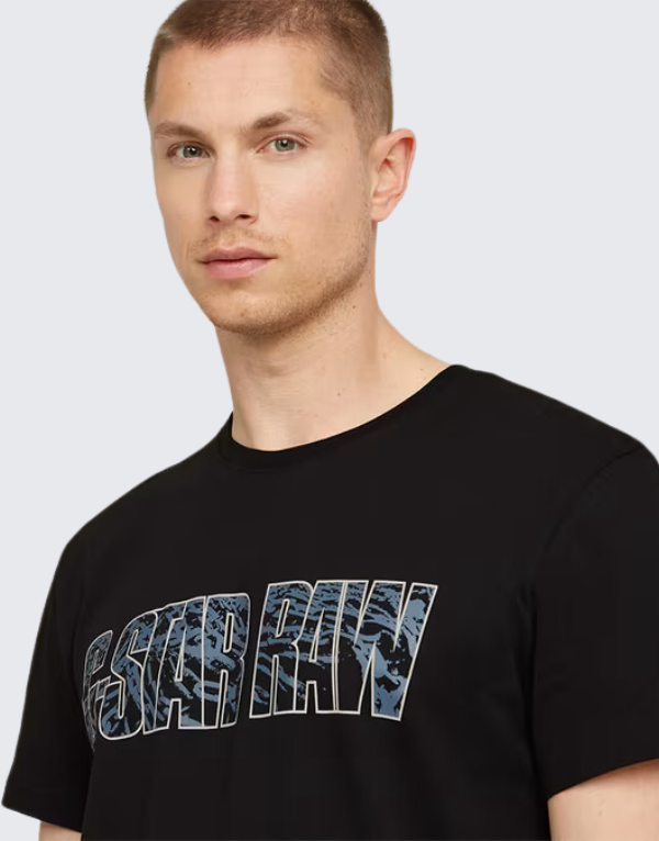 G-Star Raw Chain Logo T-Shirt In Dark Black Men