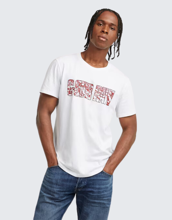 G-Star Raw Chain Logo T-Shirt In White Men