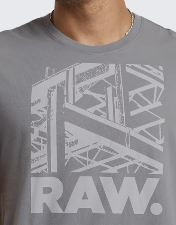 G-Star Raw Construction Rt Short Sleeve T-Shirt Correct Grey Men