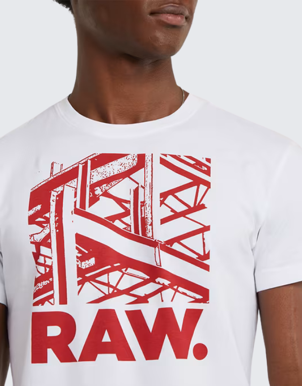 G-Star Raw Construction Rt Short Sleeve T-Shirt White Men