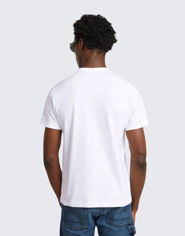 G-Star Raw Embroidered Print Short Sleeve T-Shirt White Men