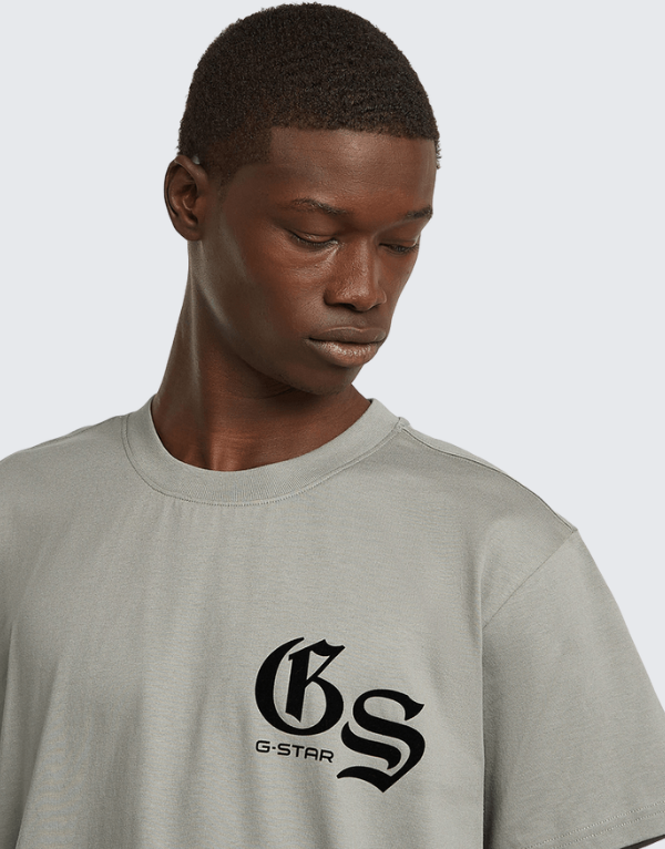 G-Star Raw Flock Back Loose Short Sleeve T-Shirt Wild Dove Men