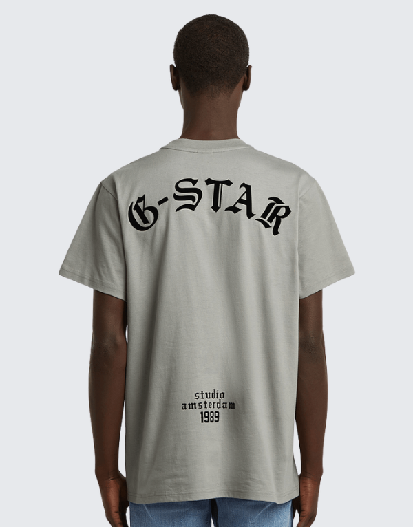 G-Star Raw Flock Back Loose Short Sleeve T-Shirt Wild Dove Men