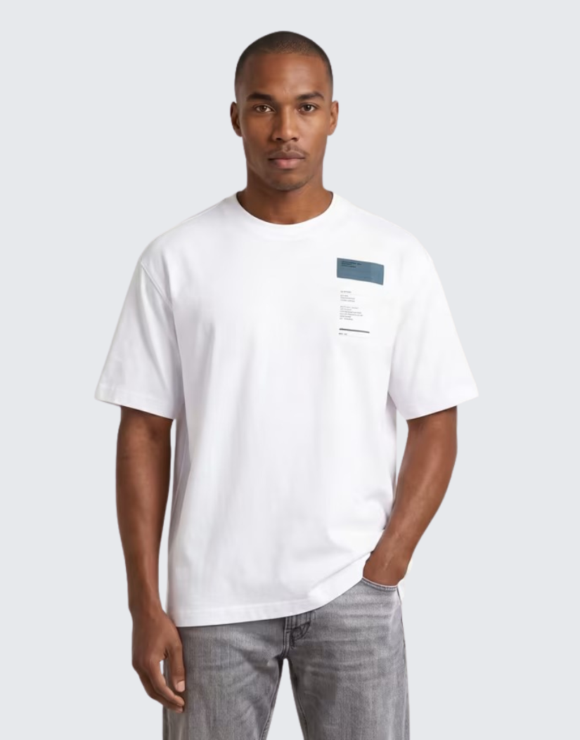 G-Star Raw Multi Chest Badge Short Sleeve T-Shirt White