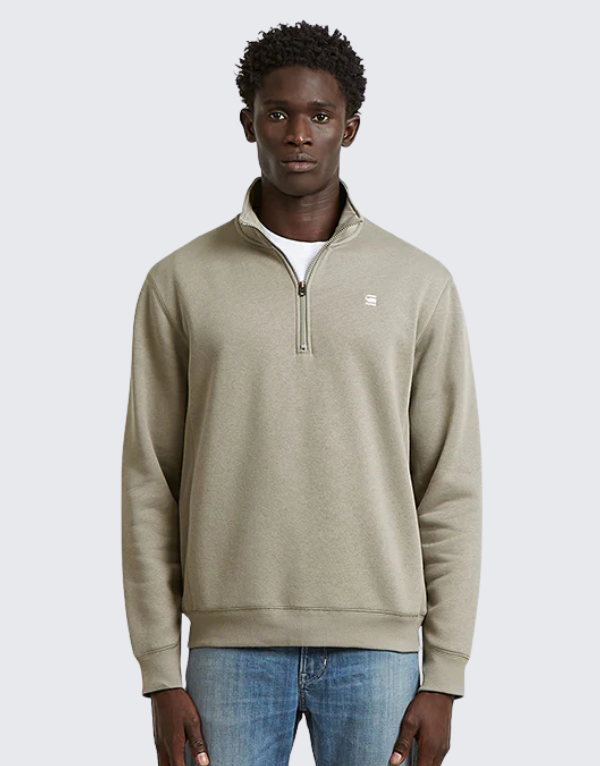 G-Star Raw Premium Core Half Zip Sweater Elephant Skin Men
