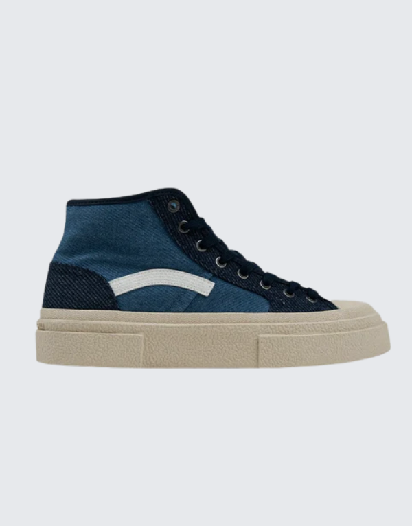 G-Star Raw Vodan Mid Denim Sneakers Dark Navy And White Men