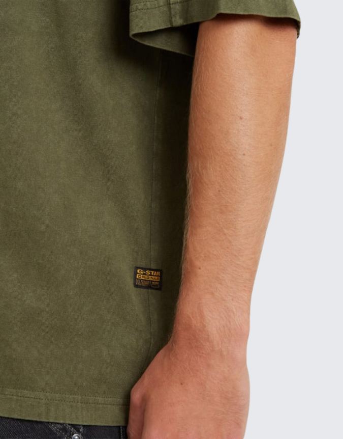 G-Star Raw Washed Boxy Short Sleeve T-Shirt Combat Smokey
