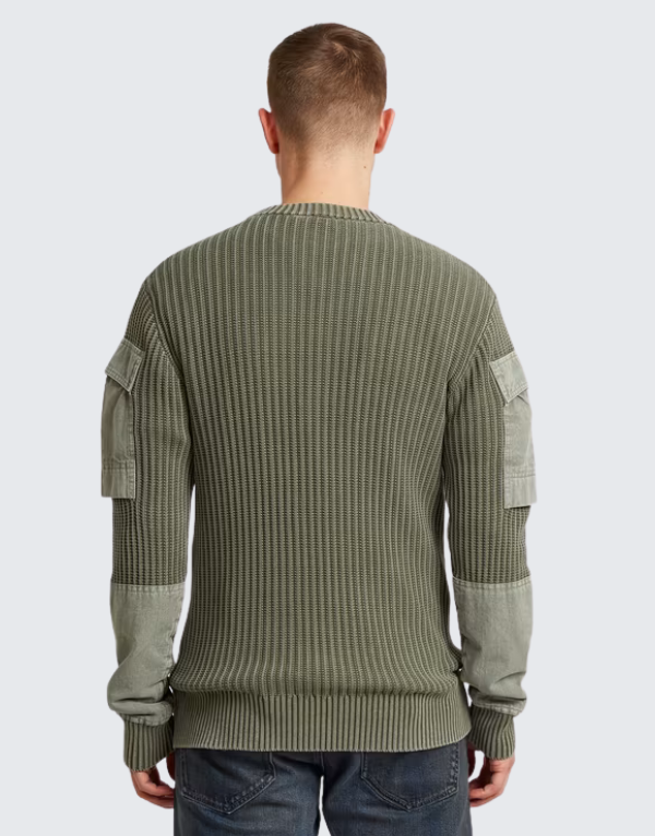 G-Star Raw Woven Mix Sweater Shadow Olive Men