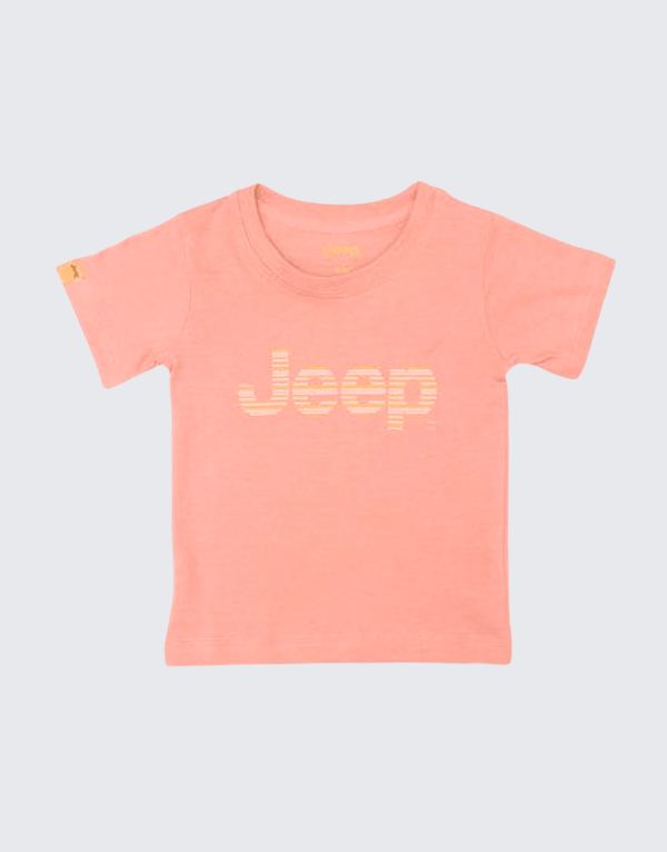 Jeep Logo Short Sleeve T-Shirt In Himalayan Blue Kids