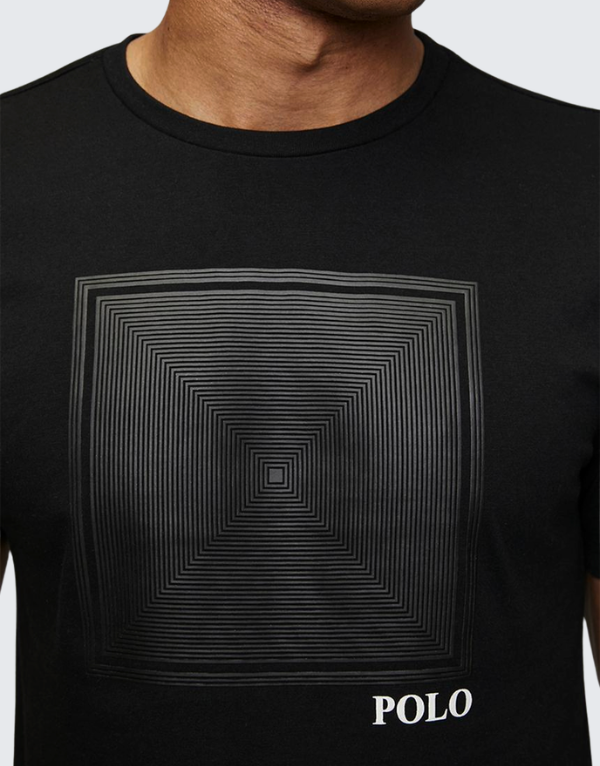 Polo  Block Short Sleeve T-Shirt Black Men