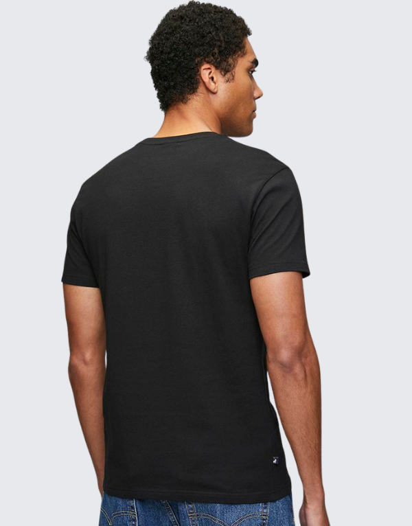 Polo  Block Short Sleeve T-Shirt Black Men