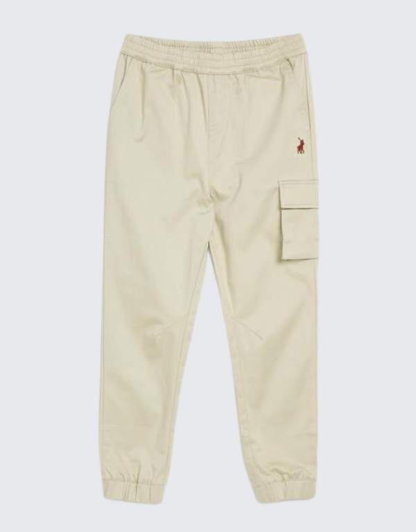 Polo Boys Cory Cargo Pants In Sand Kids