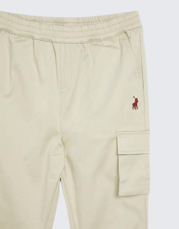 Polo Boys Cory Cargo Pants In Sand Kids