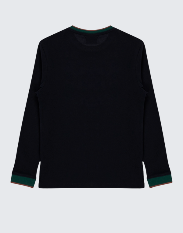 Polo Boys Kyle Long Sleeve T-Shirt In Navy Kids