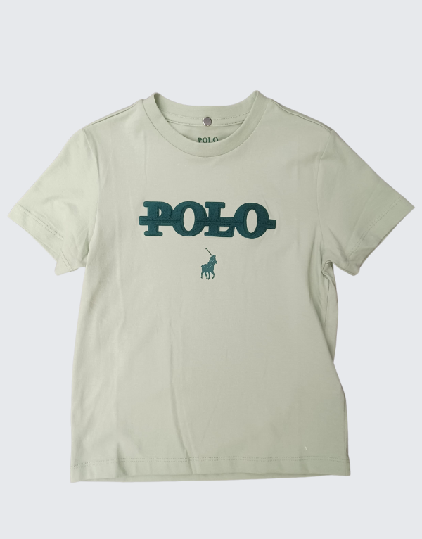 Polo Boys Trent Short Sleeve T-Shirt In Sea Green Kids