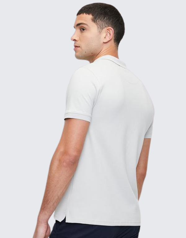 Polo  Essential Piqué Short Sleeve Golfer T-Shirt In Grey Men