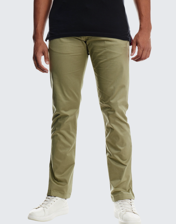 Polo  Essential Slim Leg Chino Pants In Sage Men