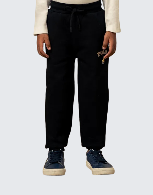 Polo Girls Wendy Printed Jogger Pants In Black Kids