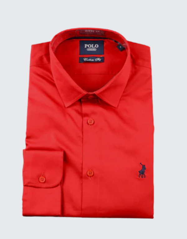 Polo Greig Long Sleeve Shirt In Fuchsia Men