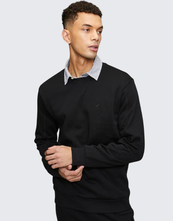 Polo Men's Essential Fleece Sweater Black Men