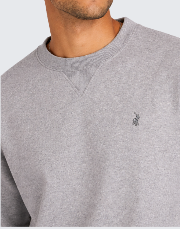 Polo Men's Essential Fleece Sweater Grey Men