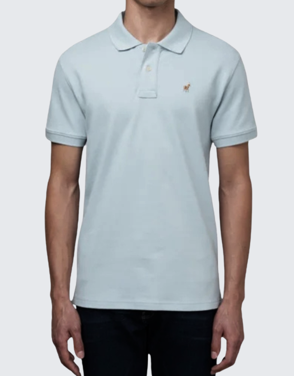 Polo Men's Essential Short Sleeve Golfer Light Blue Men