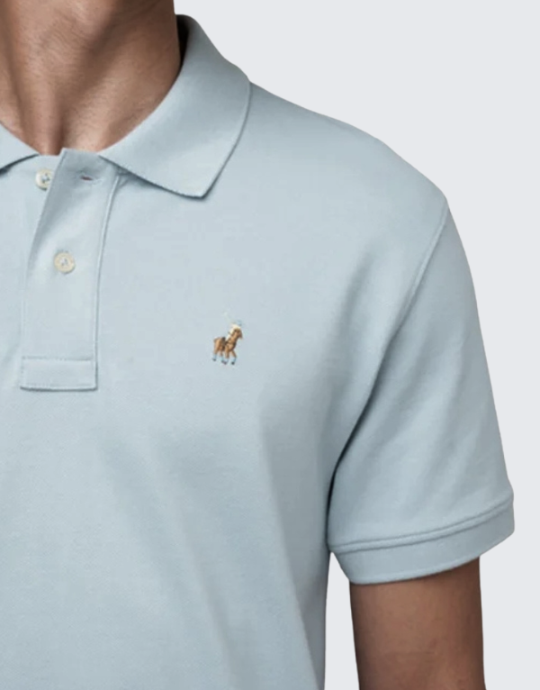 Polo Men's Essential Short Sleeve Golfer Light Blue Men