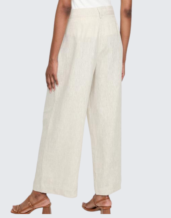 Polo Nia Linen Pants In Stone Womens