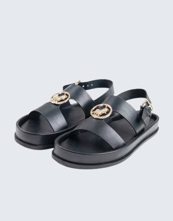 Polo (P-5) Moulded Unit Trim Sandal Black Women