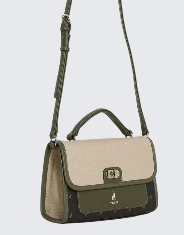 Polo Palma Flapover Sling Bag Olive Women