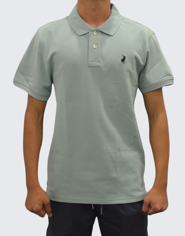 Polo Pique Short Sleeve Golfer in Aqua Men