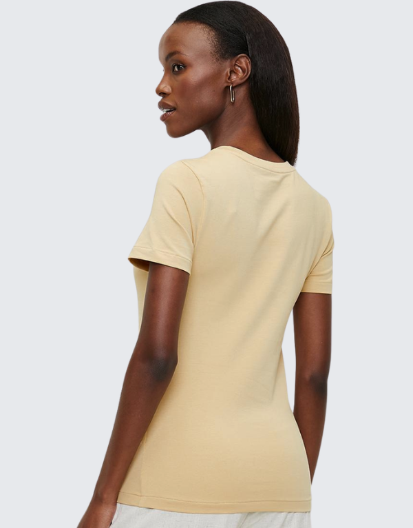 Polo Women Ash Logo Short Sleeve T-Shirt Stone