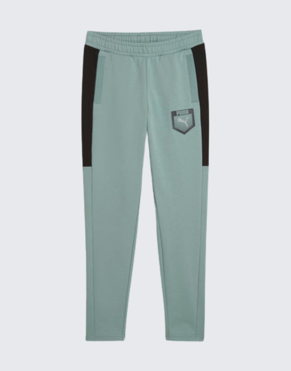 Puma Active Sports Graphic Sweatpants In Green Kids