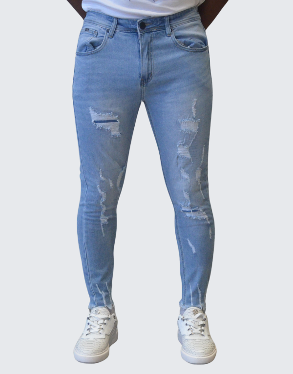 Pure Premium Alesso  Crop Jeans Light Blue Men