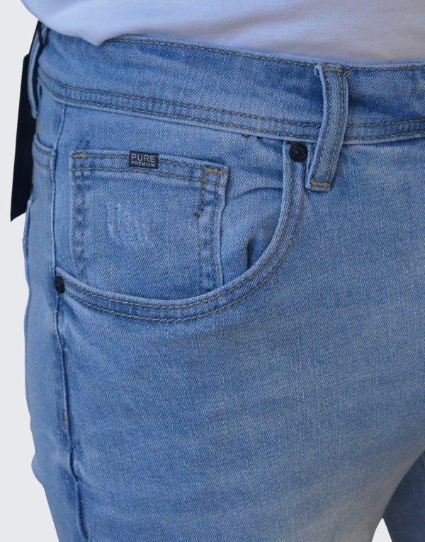 Pure Premium Alesso  Crop Jeans Light Blue Men
