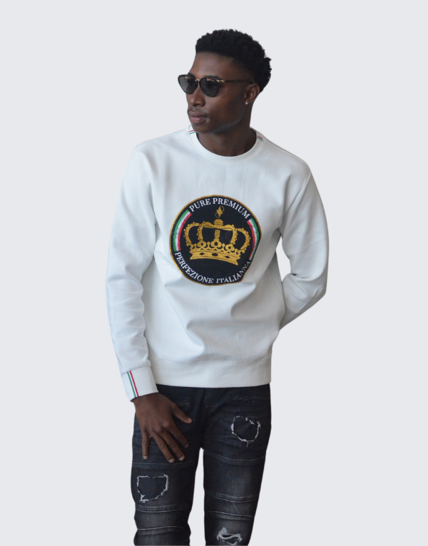 Pure Premium Arezzo Sweater In White Men