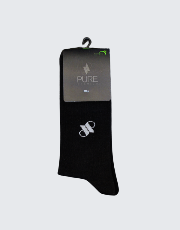 Pure Premium Basic Long Socks Black Men