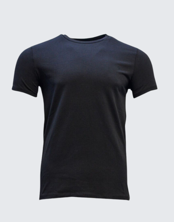 Pure Premium Basic Round Neck Short Sleeve T-Shirt Black Men