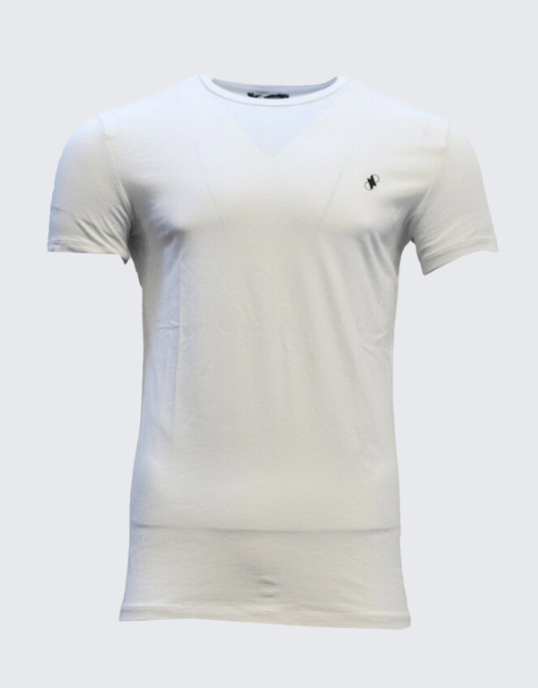 Pure Premium Basic Round Neck Short Sleeve T-Shirt White Men