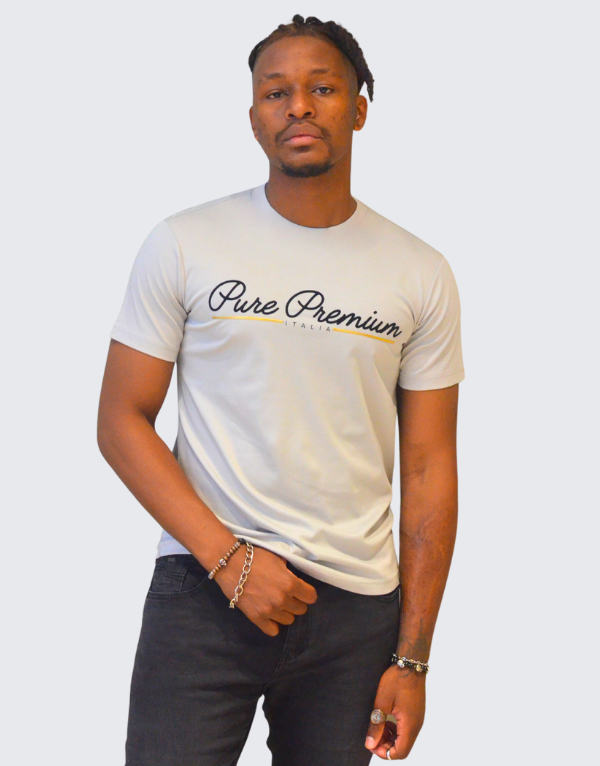 Pure Premium Caroza T-Shirt Light Grey Men