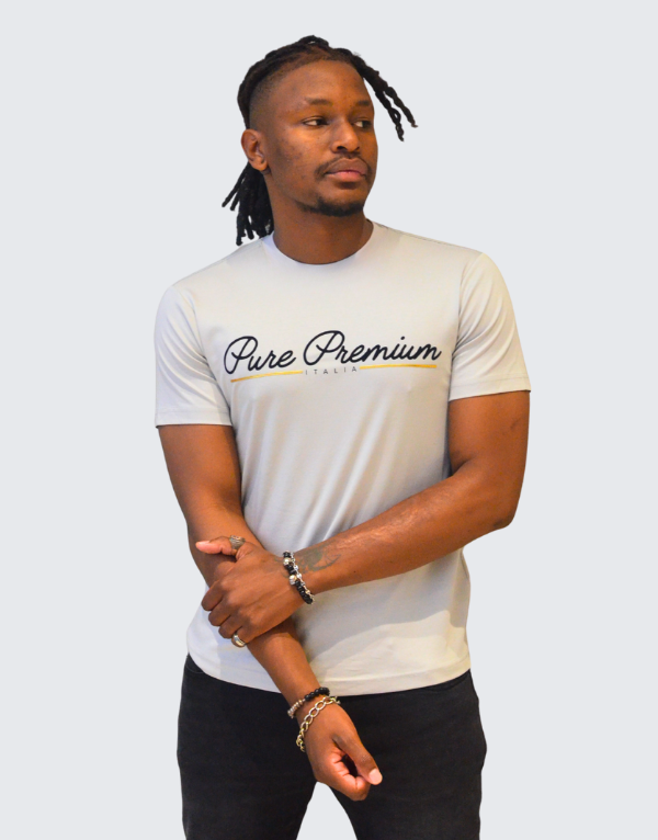 Pure Premium Caroza T-Shirt Light Grey Men
