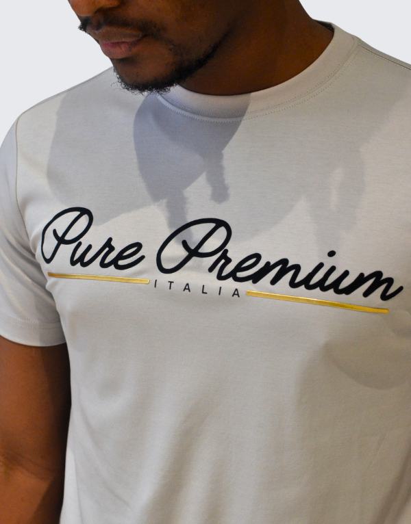 Pure Premium Caroza T-Shirt Light Grey Men