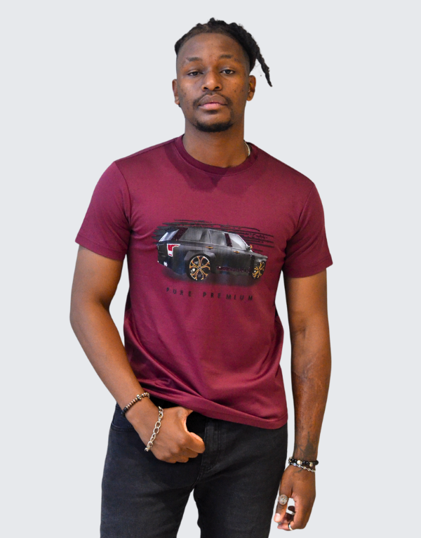 Pure Premium Carro R T-Shirt Burgundy Men